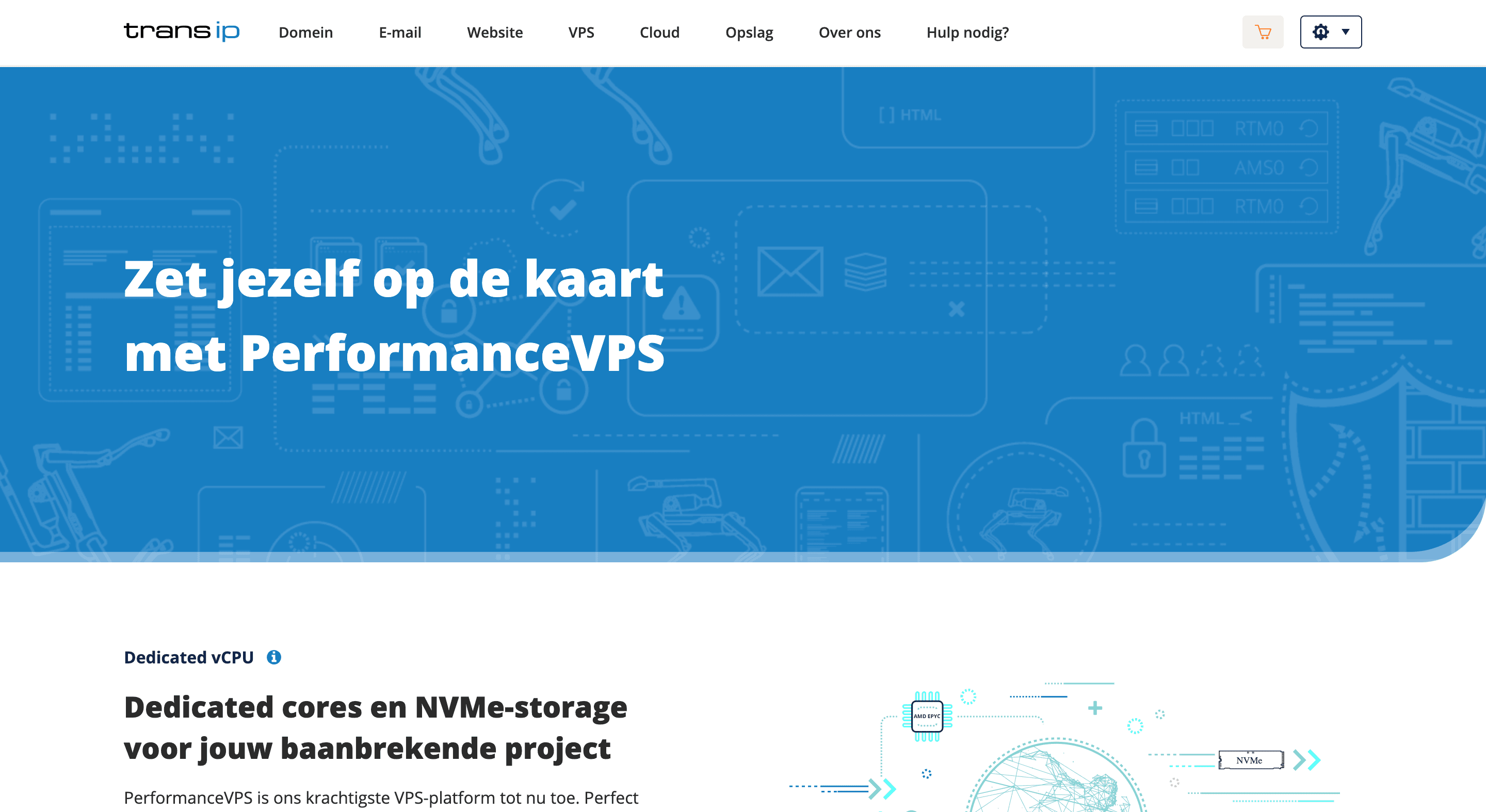 Website waar ik trots op ben, Transip PerformanceVPS